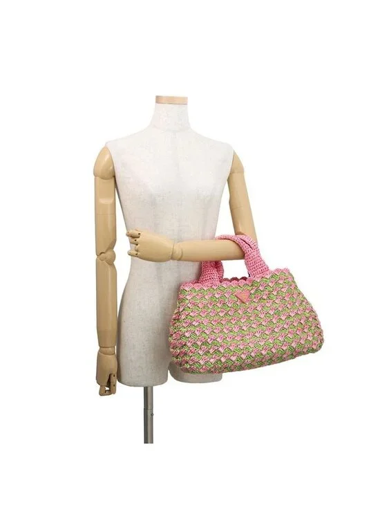 Prada Tote Canapa Raffia Handbag - Picture 4 of 10